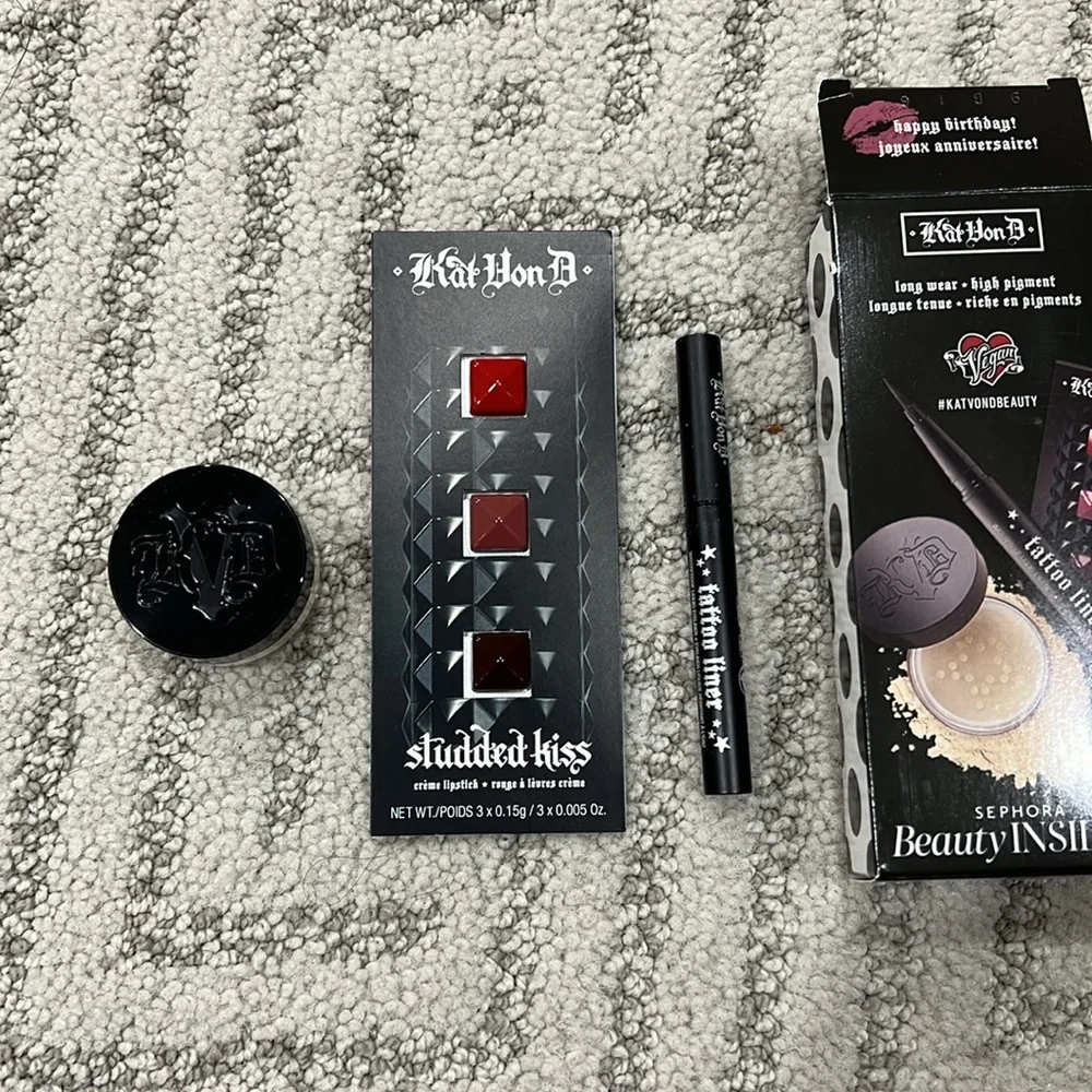 Sephora Beauty Insider Kat Von D Birthday 3 Pc Gift Set (BNIB)